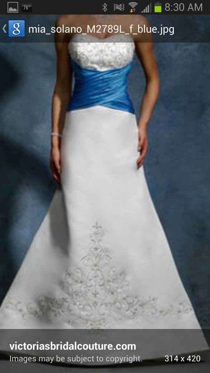 Freaking out about the gown!