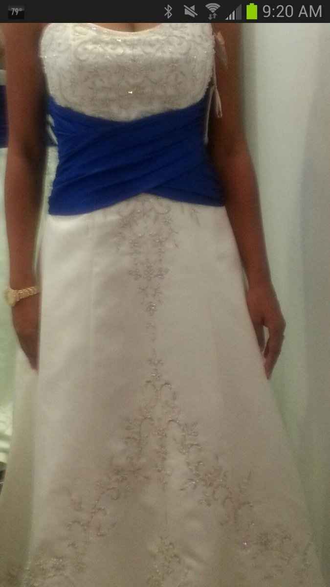 Freaking out about the gown!