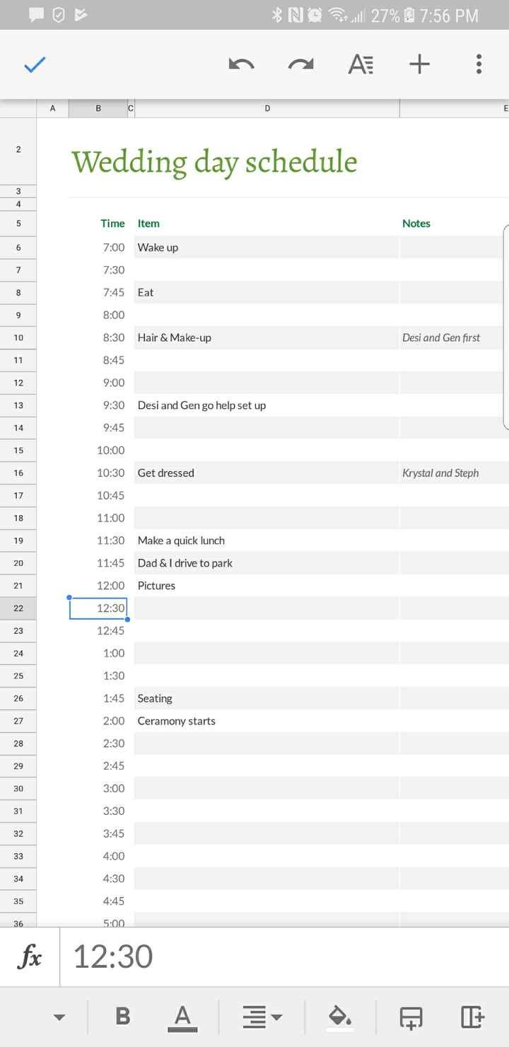 Day of wedding timeline?! - 1