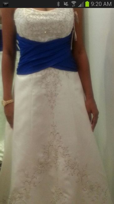 Freaking out about the gown!