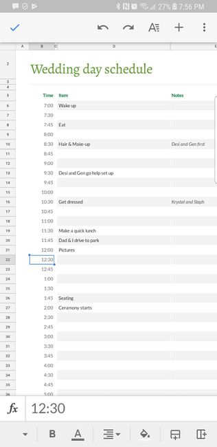 Day of wedding timeline?! - 1