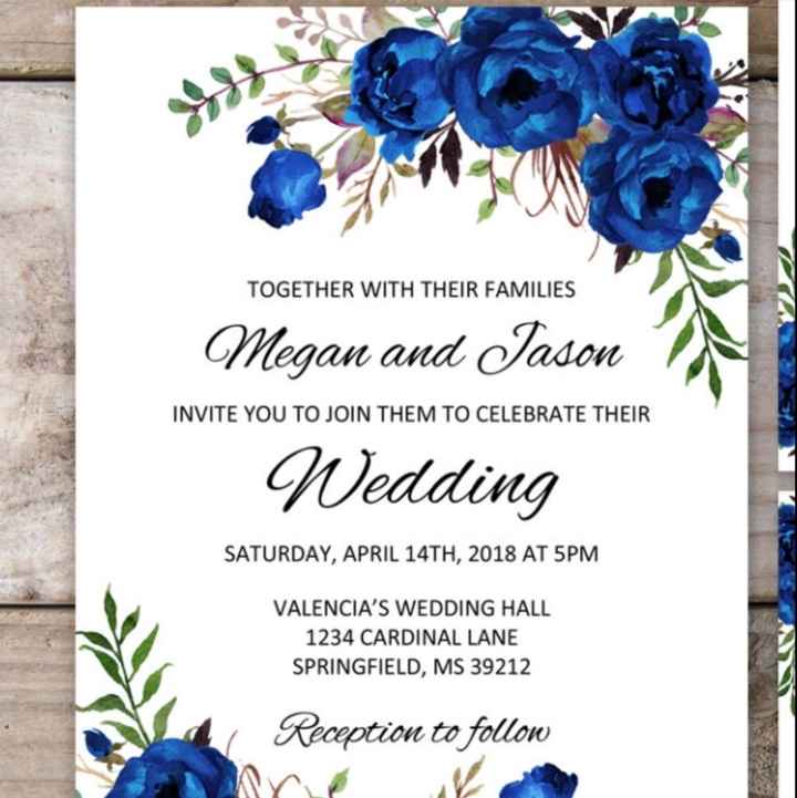 Wedding invitation flowers and flowers used for the wedding