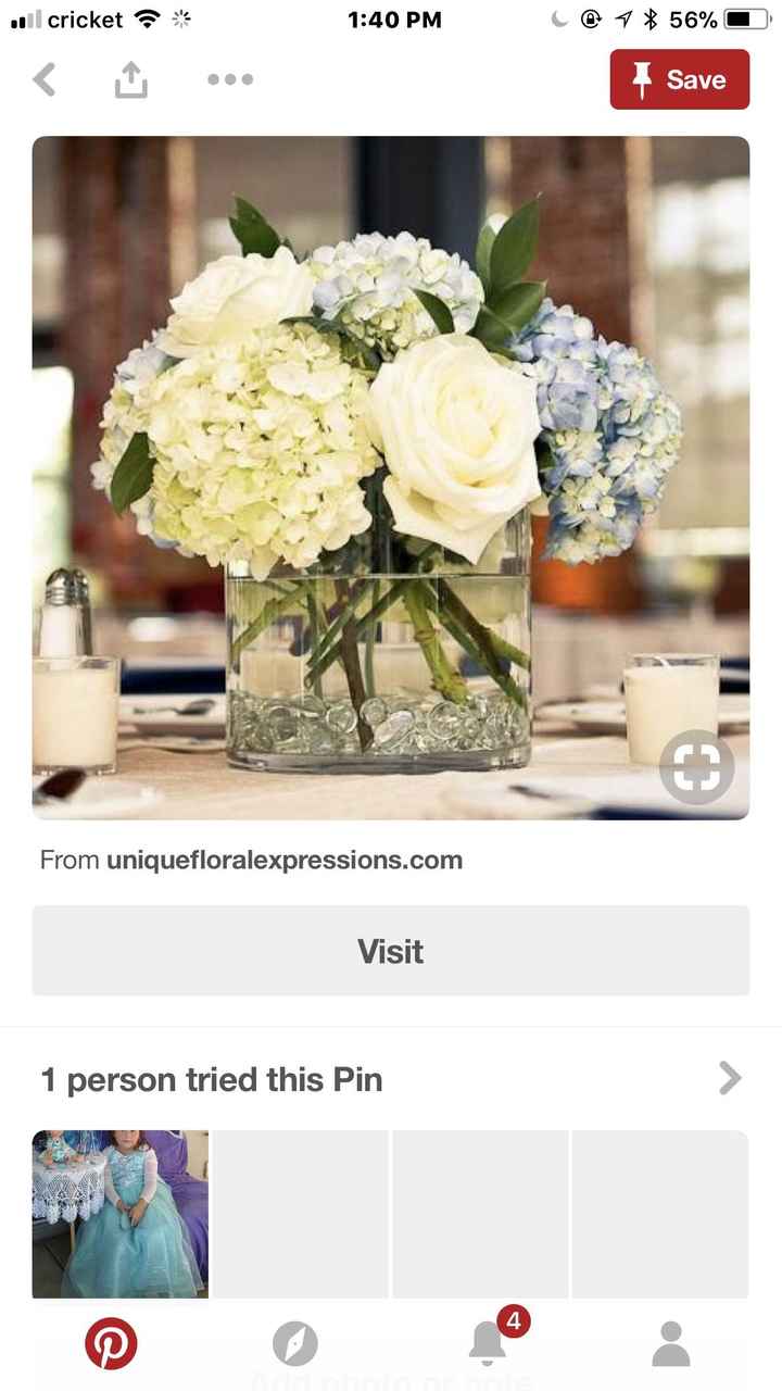  Centerpiece vases height - 1
