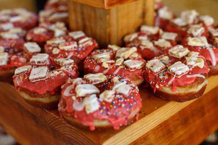 PVDonuts remain one of my favorite memories of the wedding... these were the strawberry pop-tart don