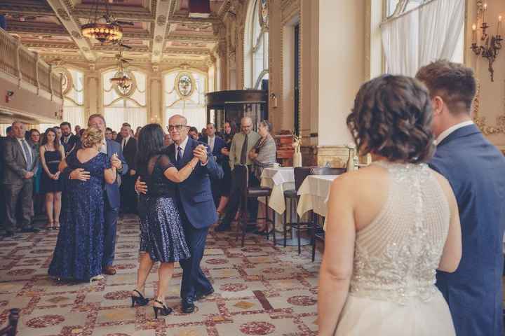 Our parents have the same wedding song so they had a special dance at our wedding 