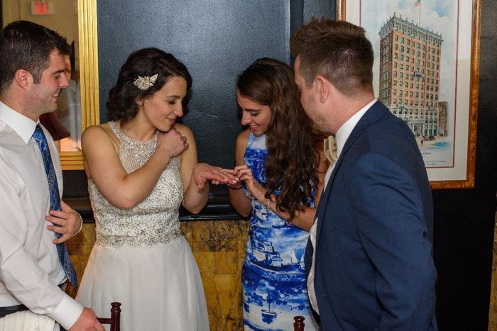 The photographers followed us around going table to table instead of formal table pictures. 