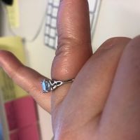 the swelling between ring and knuckle