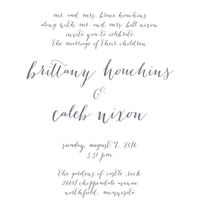 All lowercase wedding invitations?