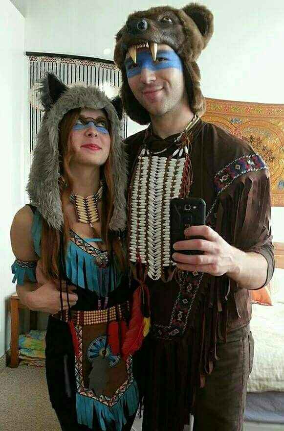 Happy Halloween post a pic of you and your fiancé in costumes