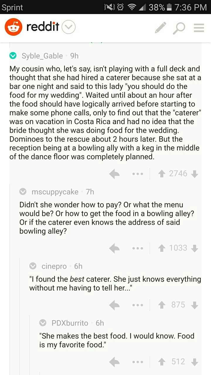 More wedding horror stories