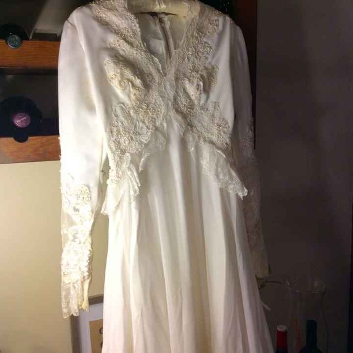 Update of mom's wedding dress