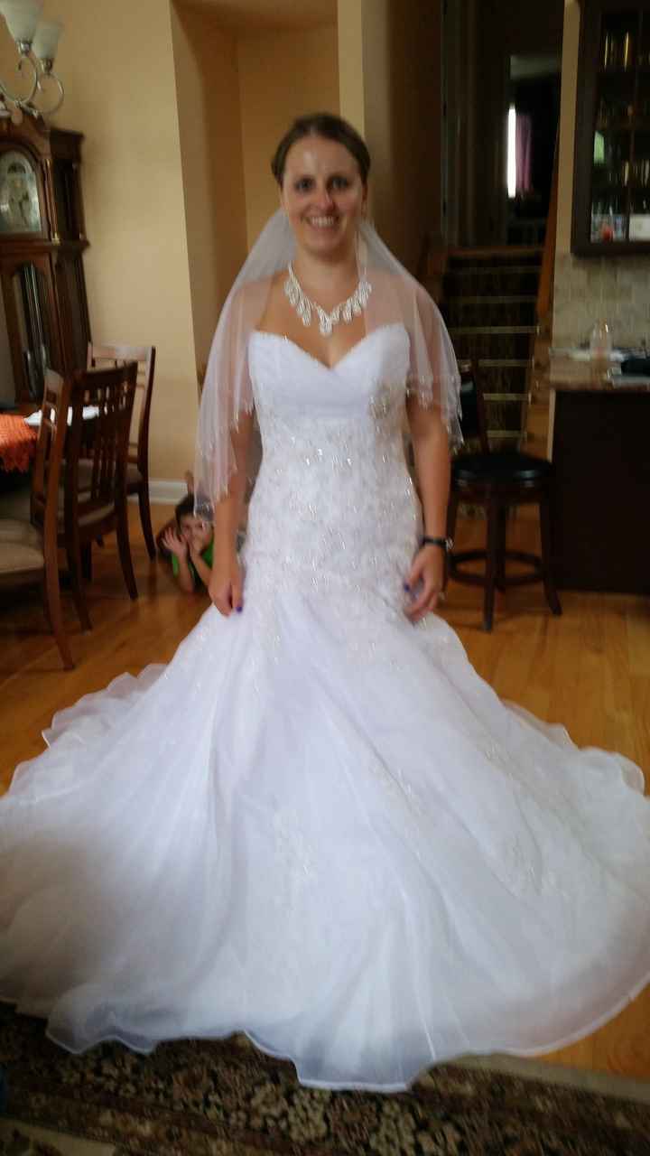 I picked up my dress!