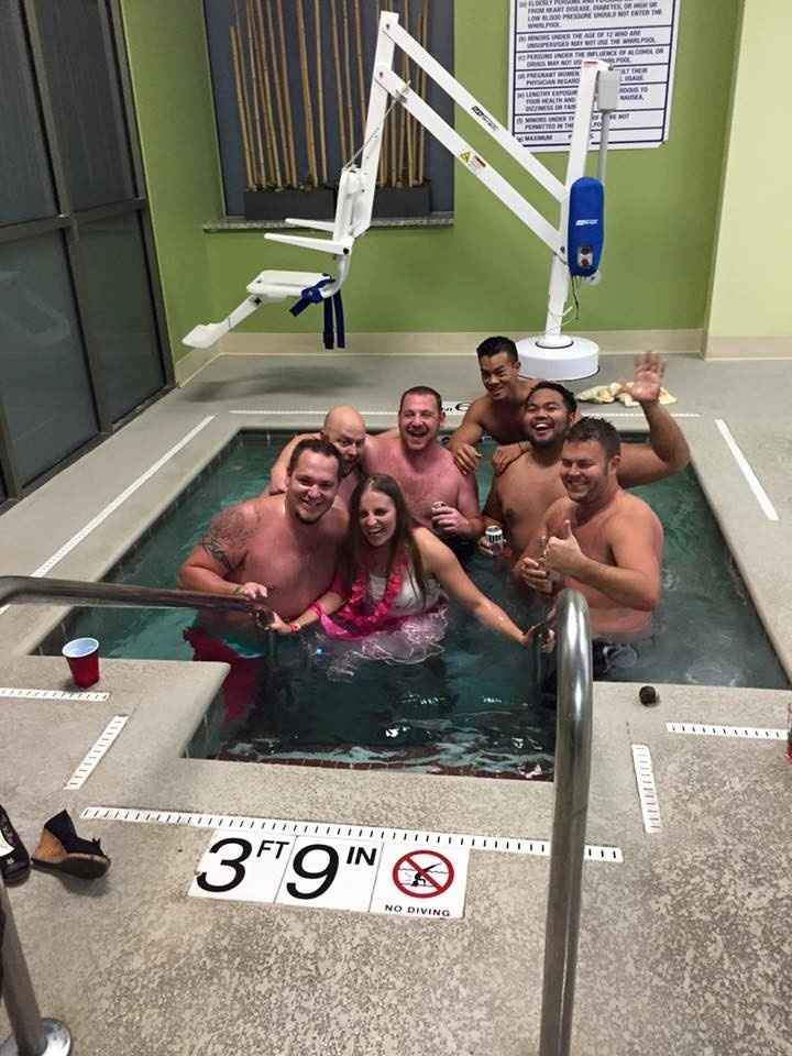 Back and showered and bacheloretted