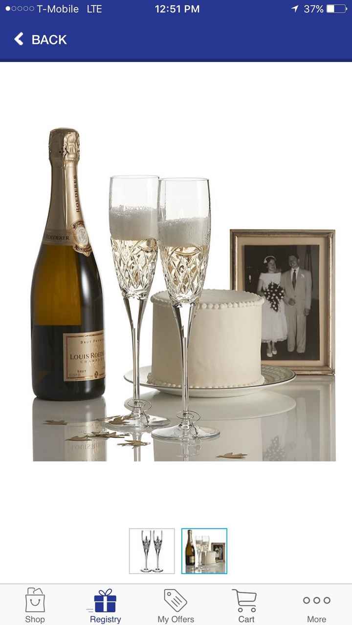 Let's see everyone's champagne flutes!