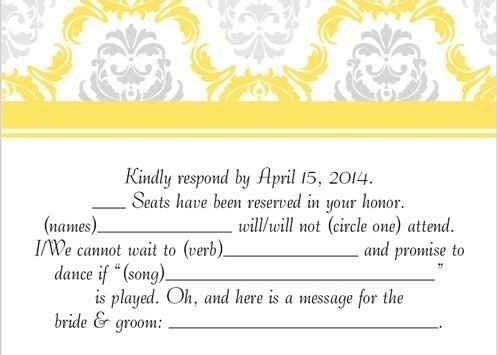 Mad Libs RSVP