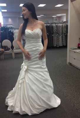 Show me your dress for an outside wedding..