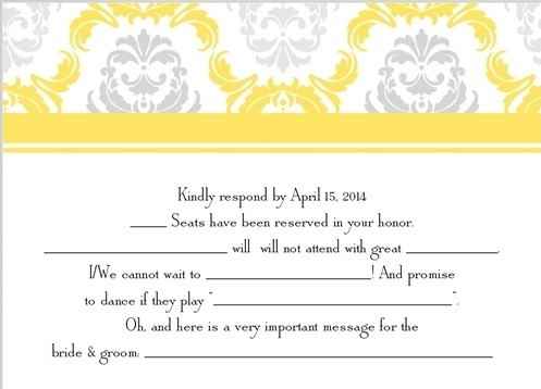 Mad Libs RSVP