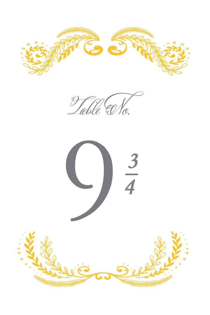 9 Days! Memorial Weekend weddings! **and our 9 3/4 table #**