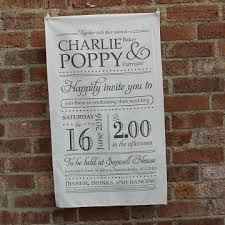 Tea Towel Invites / Favors