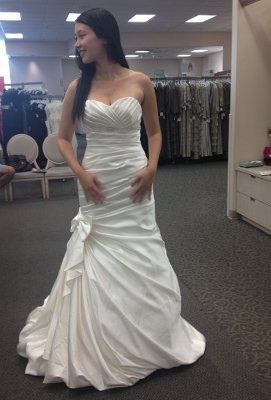 Show me your dress for an outside wedding..