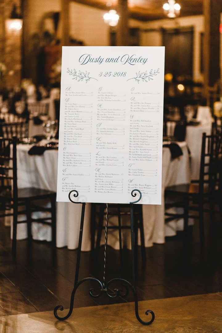 Need ideas for seating chart - 1