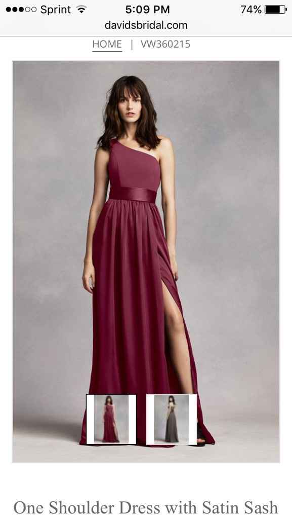 Bridesmaids dress color