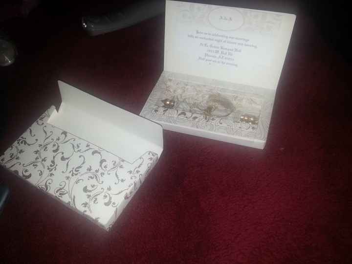 invitations are in! pics :)