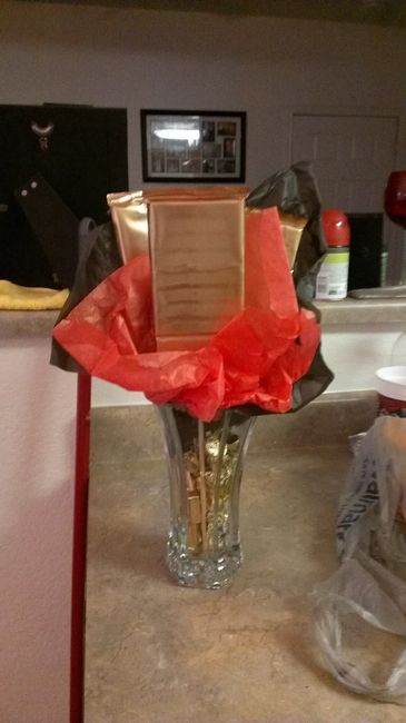 rough draft of chocolate centerpieces pics