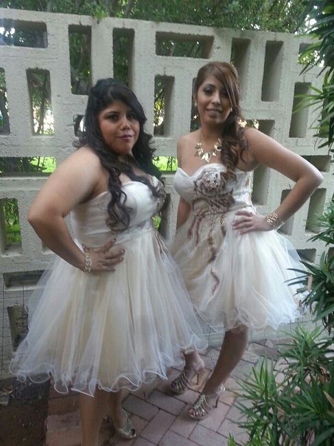 still thinking about white bridesmaid dress..............