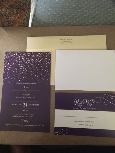 Let's see your wedding invites