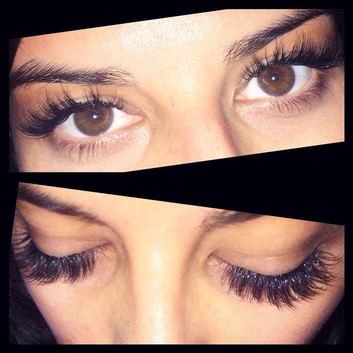If you had lash extensions let me see them!