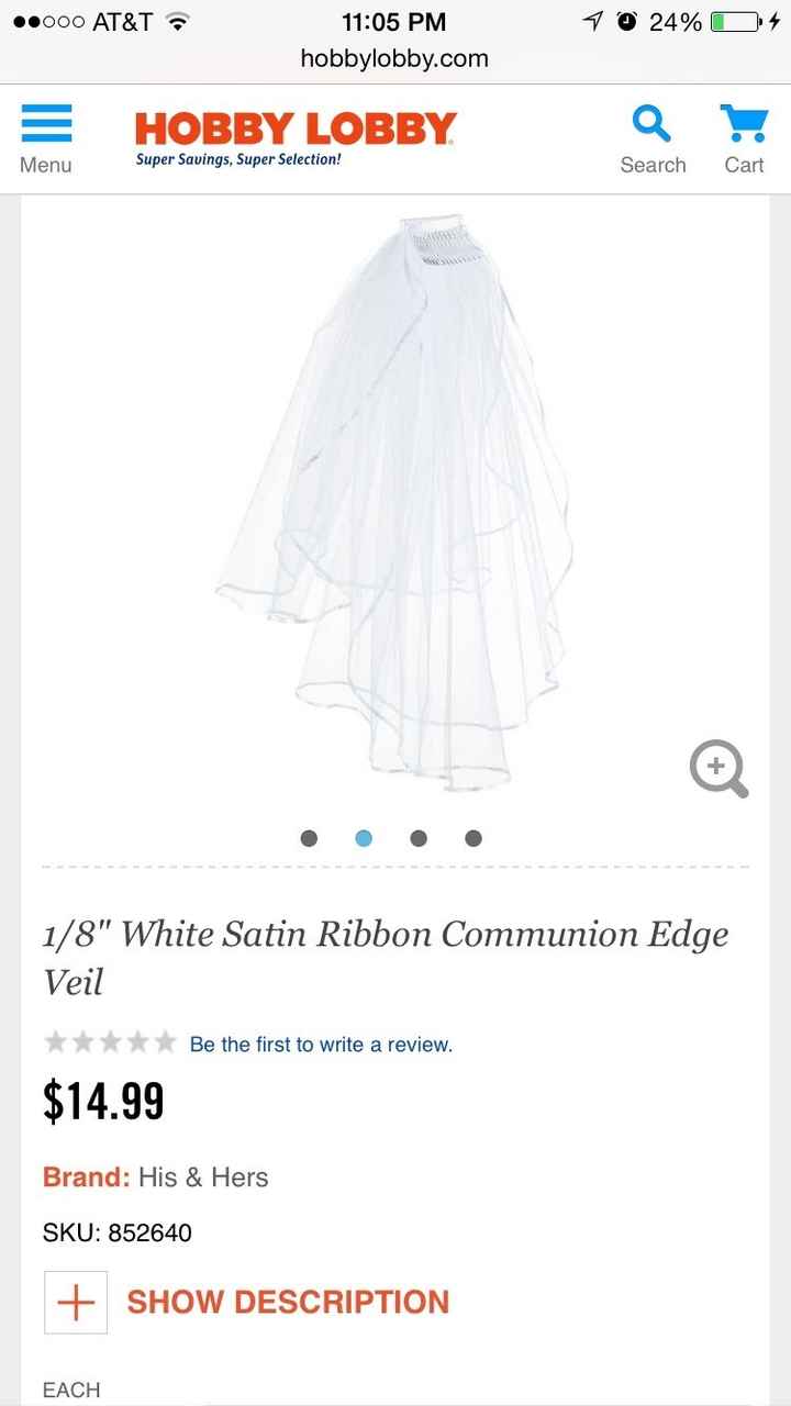 Where do you buy a Veil that does not cost as much as your dress!..Preowned is perfectly fine with m