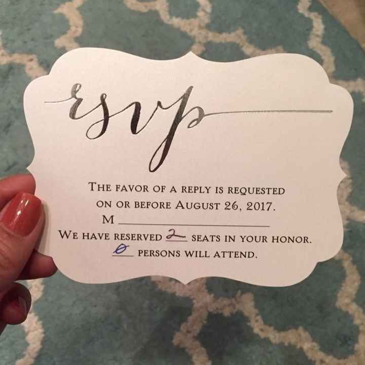 Can I see your rsvp cards?
