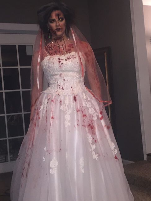 Happy Halloween post a pic of you and your fiancé in costumes