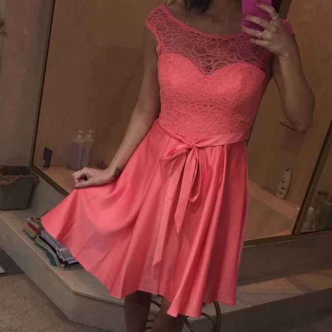 Bridesmaid dresses.