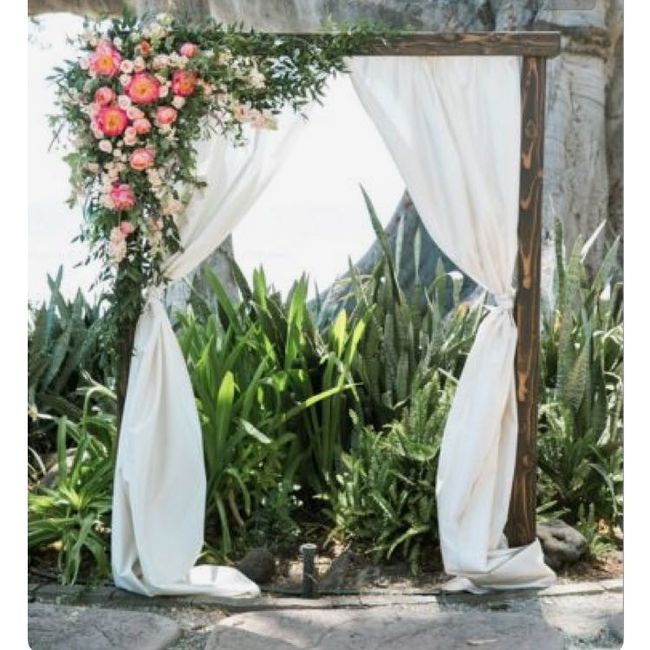 Can I see pics of your aisle/ceremony decor and wedding arbors?