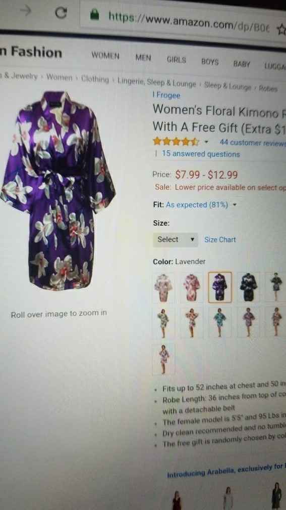 Bridesmaid robes