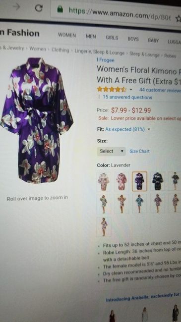 Bridesmaid robes