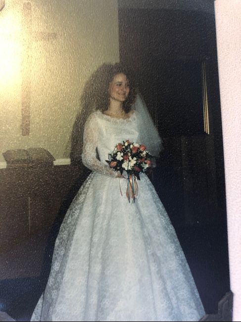 My wedding dress, i absolutely love it, adding sleeves!  Anyone else wearing a ball gown?? - 1