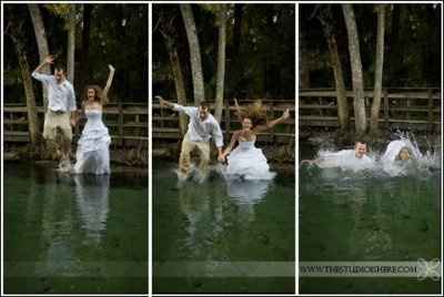 How do  you plan on trashing your dress?