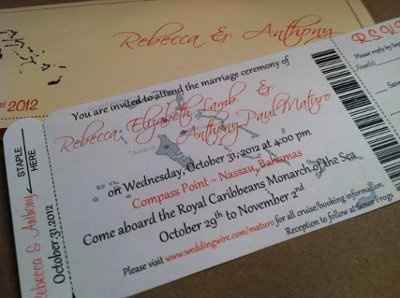 Invites part 2.. Belly bands & Monograms..
