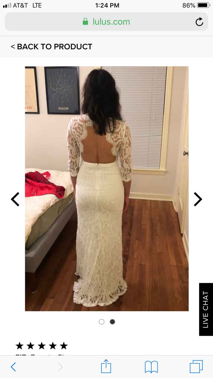 Who here has a bridal dress from Lulus? - 1