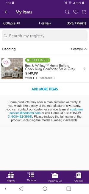 First Registry Item - 1