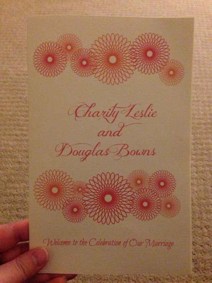 DIY Wedding Programs