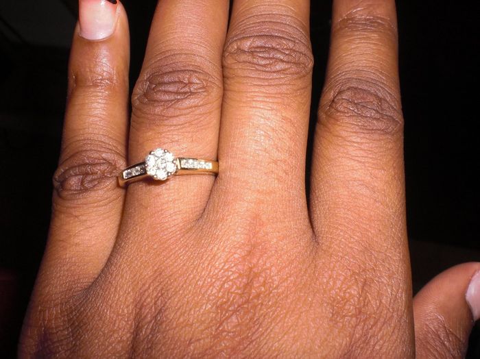 I'd love to see everyone's engagment rings.