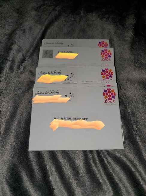 Where to purchase custom clear labels for Wedding invites? 1