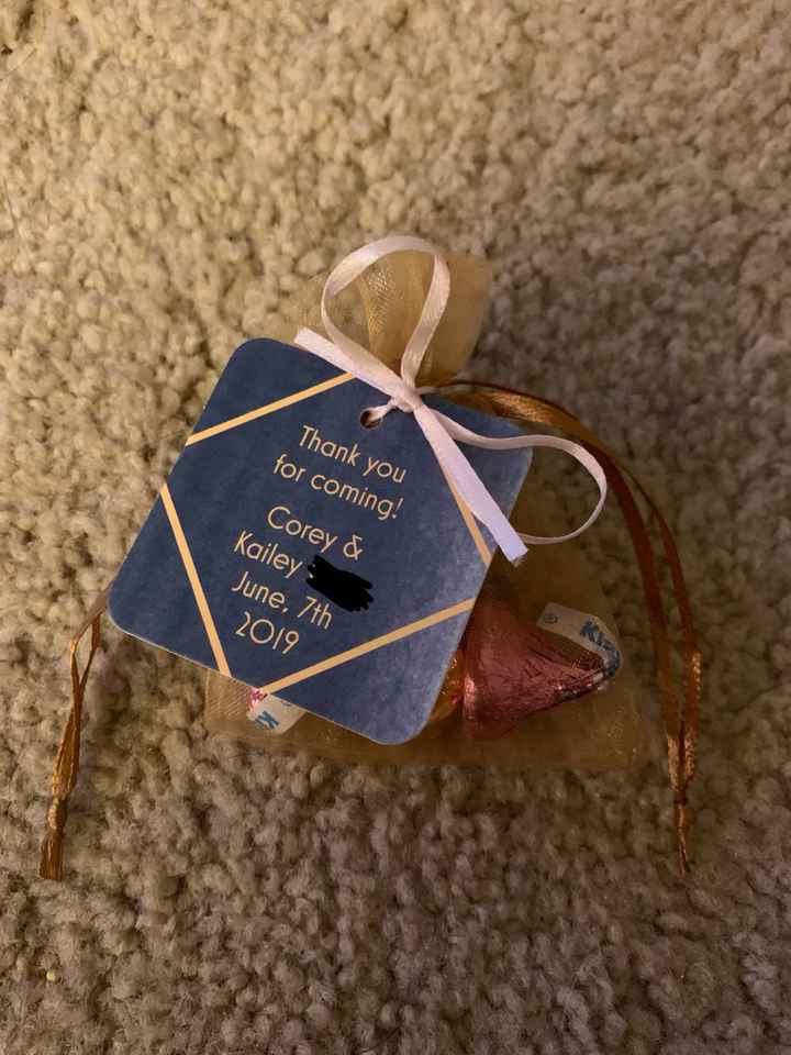 What are you doing for wedding favors? - 1