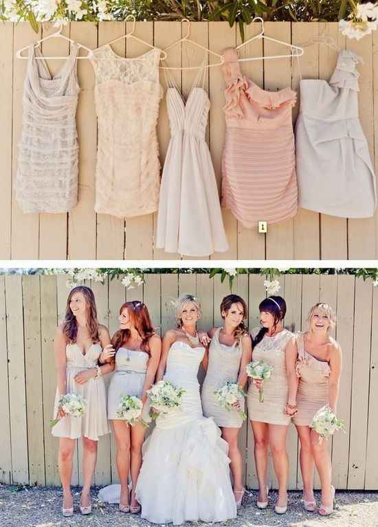 Miss matched Bridesmaid Dresses