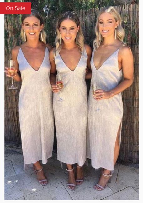 Shimmer bridesmaids dresses 1