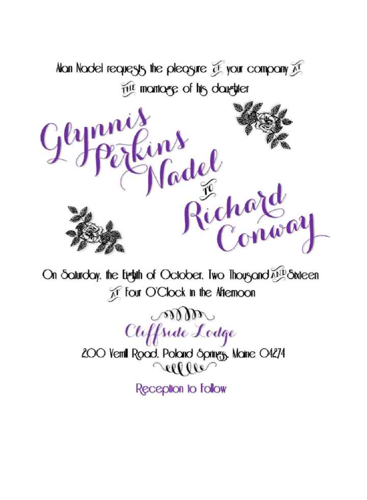 Invitation Draft Feedback?
